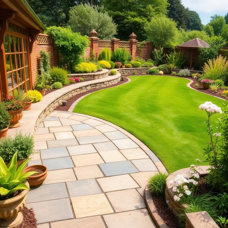 Beautiful landscaped garden